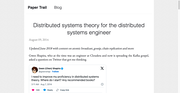 Distributed systems theory for the distributed systems engineer