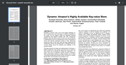 Dynamo: Amazon's Highly Available Key-value Store