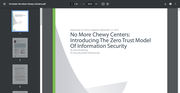 No More Chewy Centers: Introducing The Zero Trust Model Of Information Security