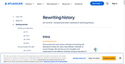 Rewriting history in Git