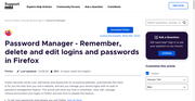 Firefox Password Manager